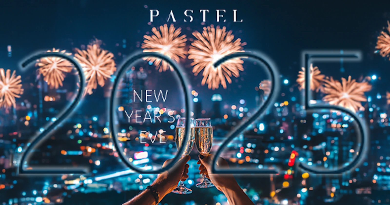 This is New Year's Eve 2025 party at Pastel Bangkok. We have special food menu for the occasion.