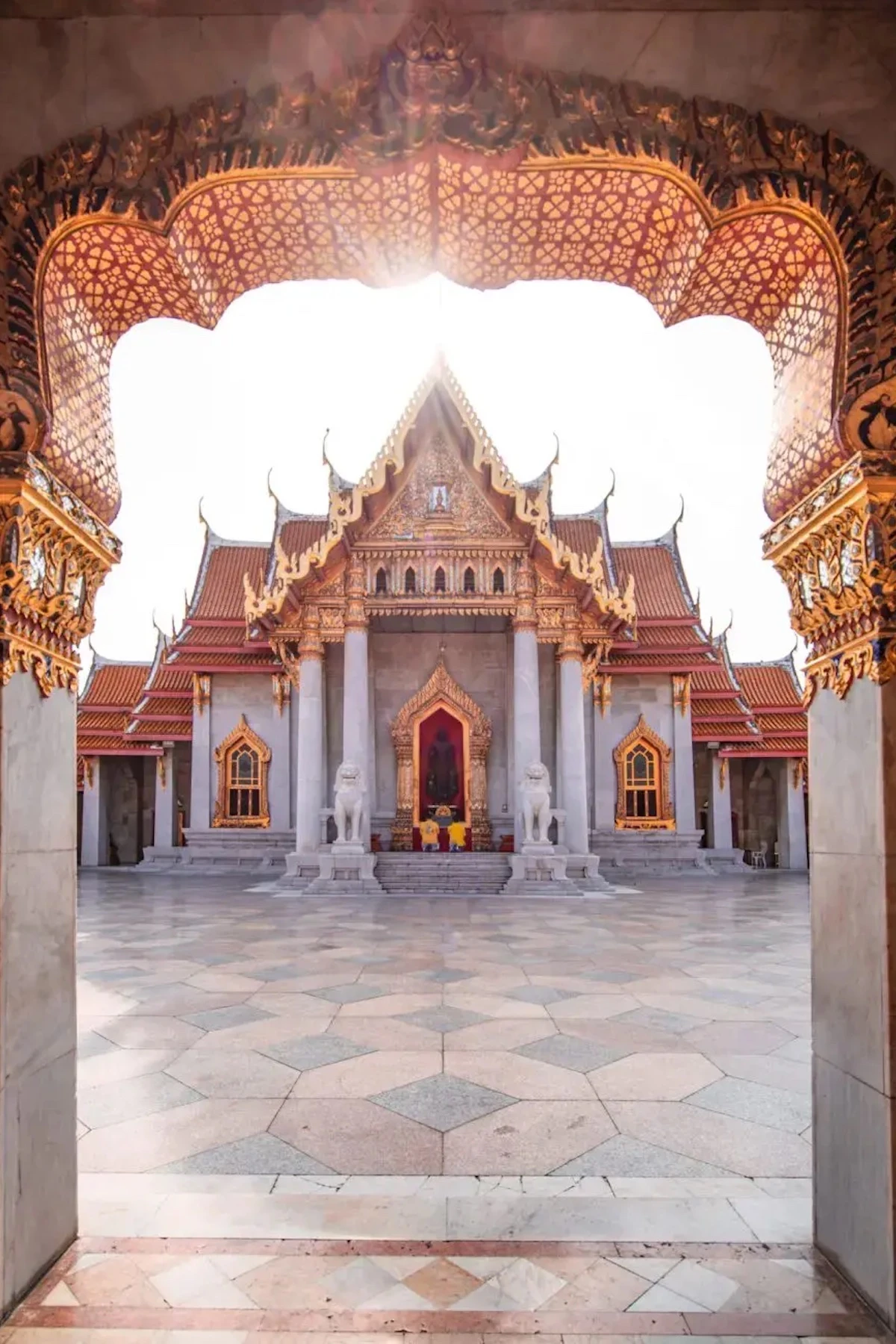 This one the entry of the main temple in The Grand Palace in Bangkok.