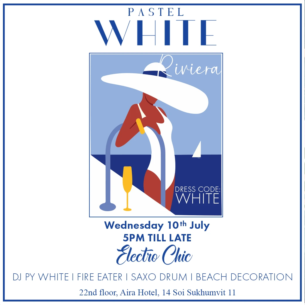 White Riviera's event banner square on wednesday 10th July